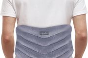 Microwavable Heating Pad for Back to Alleviate Pain, Extra Large Microwave Heated Pack with Moist Heat for Waist, Stomach, and Shoulder, Unscented Hot or Cold Pack, Gray