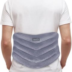 Microwavable Heating Pad for Back to Alleviate Pain, Extra Large Microwave Heated Pack with Moist Heat for Waist, Stomach, and Shoulder, Unscented Hot or Cold Pack, Gray