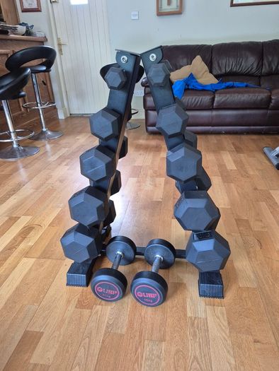 Dumbell Rack and Bench
