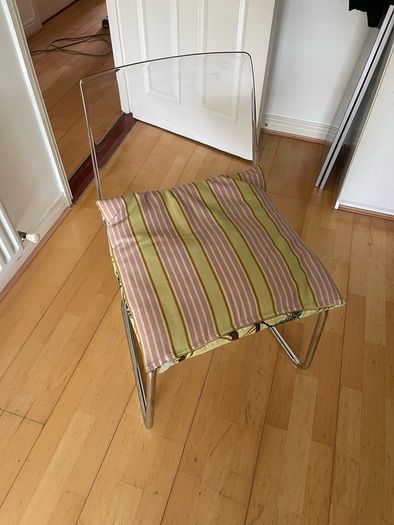Cracked IKEA Tobias Transparent Chair