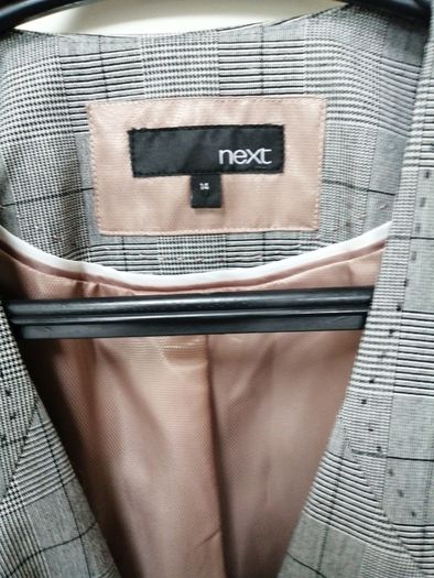 Next Grey Check Waistcoat New Size 14 (Next)