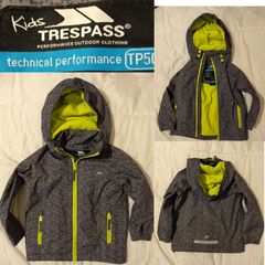 Kids Trespass Waterproof, Windproof Hooded Jacket