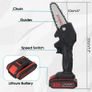 BRAND NEW 1080W Mini Electric Saw Chain Saw With 1/2 Battery Rechargeable Image 2