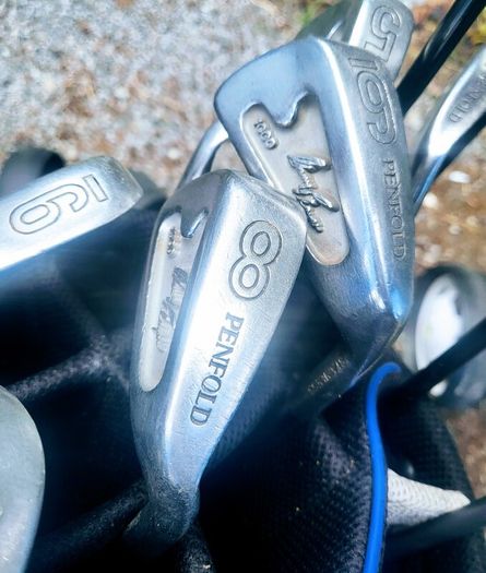 Set of golf clubs