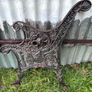 Pair of decorative cast iron bench ends Image 5