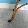 Vintage 1960s Rattan Crib Cradle on Castors with Canopy Arm Image 3