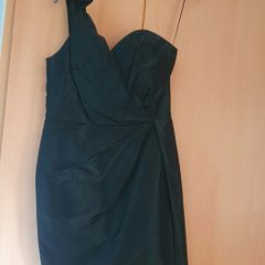 Elegant One Shoulder Black Dress