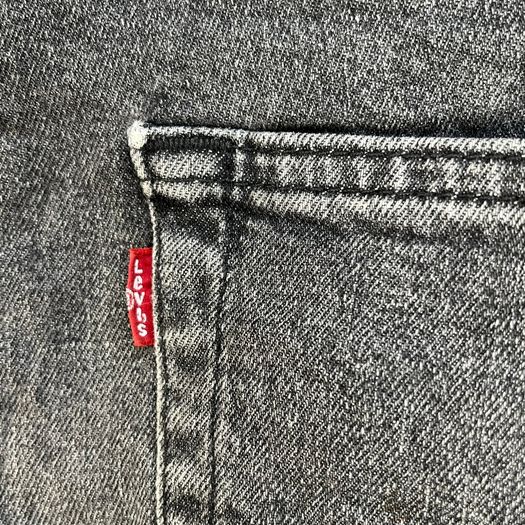 Levis 505 Jeans W38 L31 Mens Black Regular Straight Fit Denim