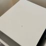 White bedside table Ikea nightstand 2 drawers Image 8