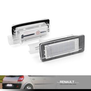 2PCS LED License Number Plate Light Lamps For Renault Captur J5/Espace MK4/Fluence/Scenic MK2 MPV/Grand Scenic MK2 MK3/Latitude