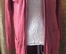 M&S longline cardigan in cinnamon blush size Small - New with tags