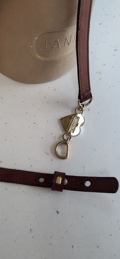 MOSCHINO CheapNChic tan leather belt with gold hardware - Rrp 220 (New)