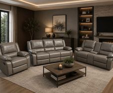 New Larson 3+2 or 3+1+1 Leather Recliner Sofa Set