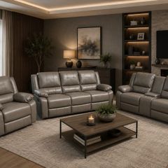 New Larson 3+2 or 3+1+1 Leather Recliner Sofa Set