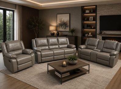 New Larson 3+2 or 3+1+1 Leather Recliner Sofa Set