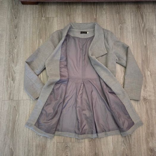 Light grey coat, size L