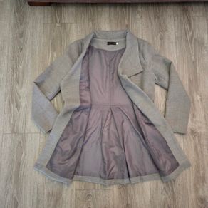 Light grey coat, size L
