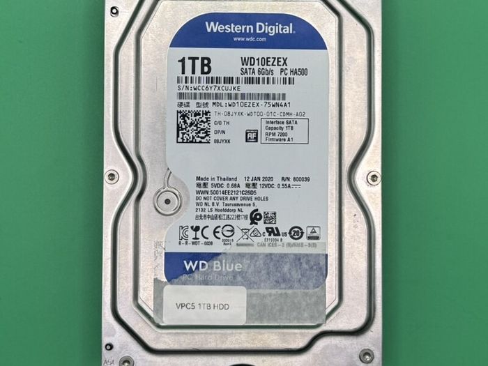 Western Digital WD Blue 1TB 7200RPM SATA Hard Drive