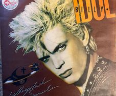 Rare Billy Idol promotional copy Zimbabwe release of whiplash smile. Vinyl is nm and sleeve is vg