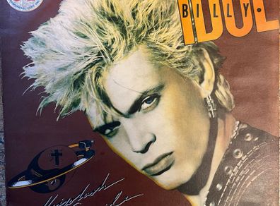 Rare Billy Idol promotional copy Zimbabwe release of whiplash smile. Vinyl is nm and sleeve is vg