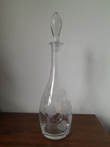 Etched Glass Decanter