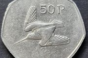 Ireland 1988  50p Pence coin.