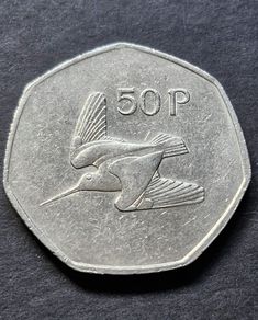 Ireland 1988  50p Pence coin.