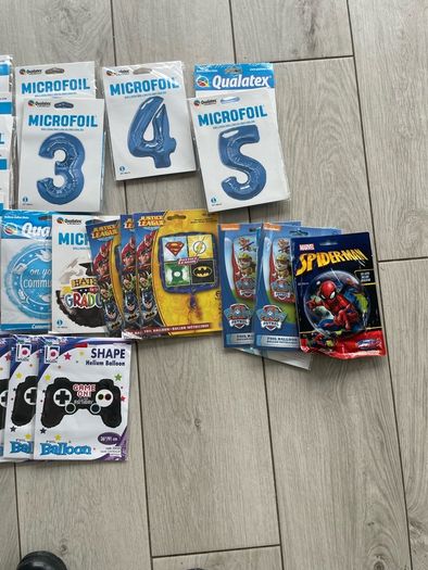Helium Bottle & accessories  & balloons for sale. Full bottle as shown in photos.
