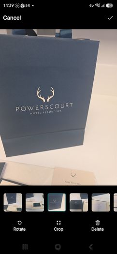 Powerscourt Gift Voucher - value 707 eur sell for 650