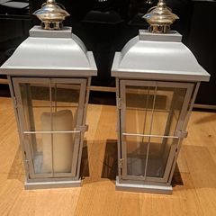 2 beautiful candle lanterns, 45cm height with hooks