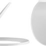 Essentials Compact Bathroom Round Back to Wall WC Toilet Pan with Soft Closing Seat - 515mm Deep Image 4