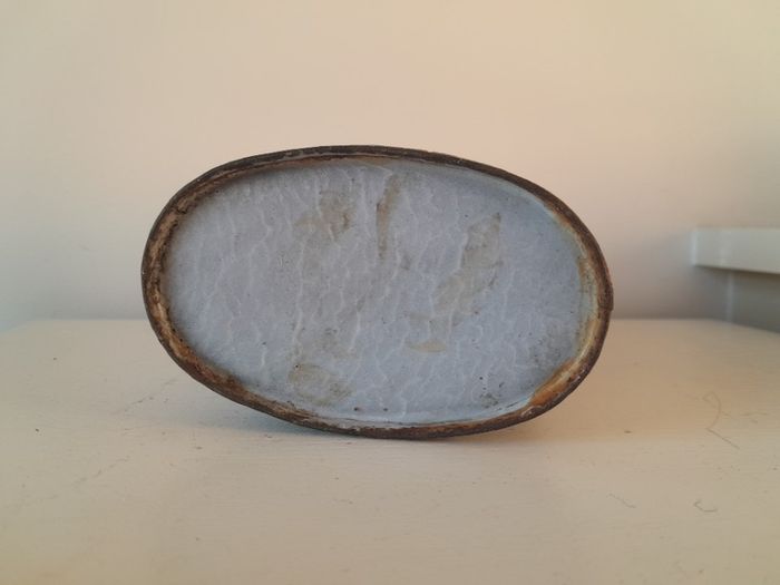 Antique Enamelware Graniteware Flask