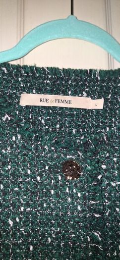 Rue de Femme  Forest Green Wool Jacket