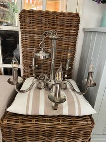 Silver chandelier