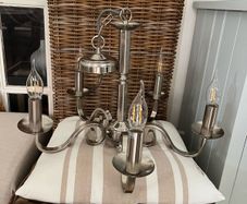 Silver chandelier