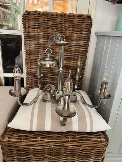 Silver chandelier