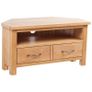 TV Cabinet with Drawer 88 x 42 x 46 cm Solid Oak Wood Image 5