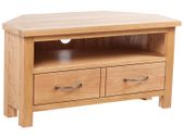 TV Cabinet with Drawer 88 x 42 x 46 cm Solid Oak Wood