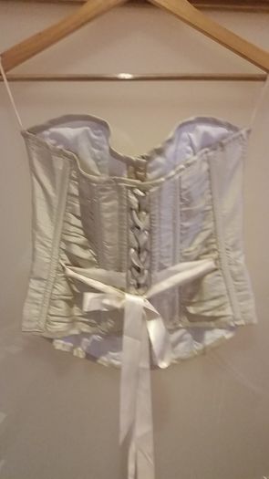 Ivory Corset with ribbon detail