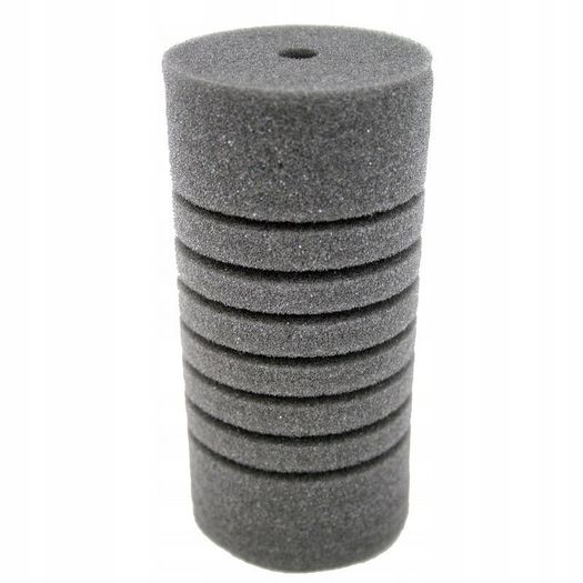 Round filter sponge 15x7cm dense, gray