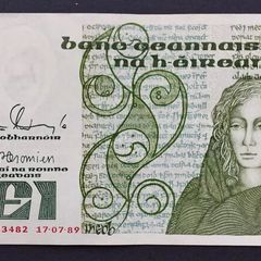Ireland | 1989 | 1 Pound | P.70d | Prefix - BAK | aUNC