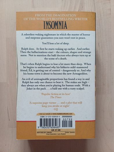 Insomnia by Stephen King (Horror Vintage Paperback 1995)