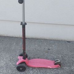 pink kids scooter