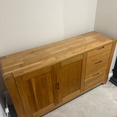 Solid Oak Cabinet Sideboard