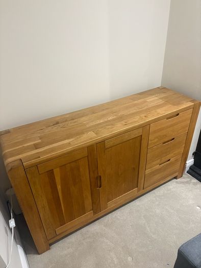Solid Oak Cabinet Sideboard