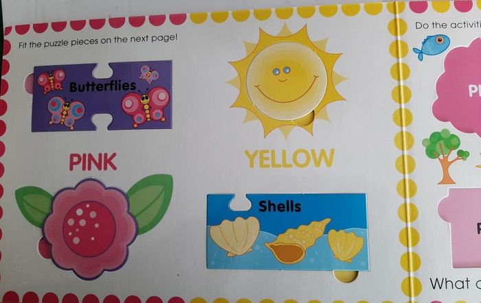 New childs large activity/colours/jigsaw book