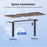 Electric Standing Desk, 120 x 60 cm Height Adjustable Sit Stand Desks Image 2