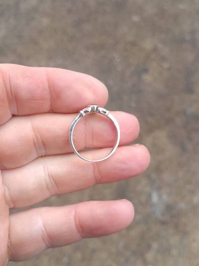 Emerald and CZ Sterling Silver Claddagh Ring