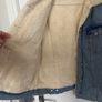 Fur lined denim jacket Image 5