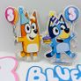 Bluey Themed cake topper charm set Image 3